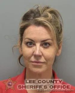 Mugshot of Andrea Dione Busbee booked in Lee County, Florida on October 8, 2026