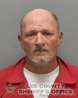 Mugshot of Harry Sean Misamore booked in Lee County, Florida on October 8, 2026
