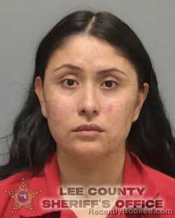 Mugshot of Myra Briseno booked in Lee County, Florida on October 9, 2026