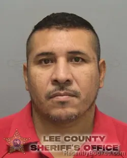Mugshot of Isidro Cordova Martinez booked in Lee County, Florida on October 9, 2026