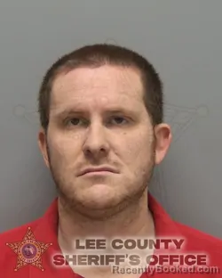 Mugshot of Stephen Andrew Hastings booked in Lee County, Florida on October 9, 2026