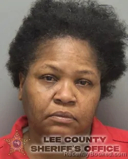 Mugshot of Nathalie Domingue booked in Lee County, Florida on October 9, 2026