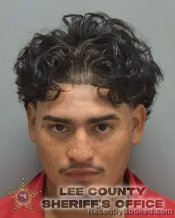 Mugshot of Alexis Elias Blanco Ortiz booked in Lee County, Florida on October 9, 2026