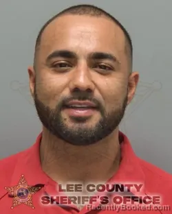 Mugshot of Daniel Reyes booked in Lee County, Florida on October 10, 2026
