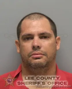 Mugshot of Yudiel Ramon Adan Guasch booked in Lee County, Florida on October 10, 2026