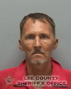 Mugshot of James Robert Hartley booked in Lee County, Florida on October 10, 2026