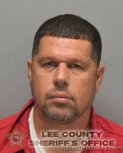 Mugshot of Daniel Deleon booked in Lee County, Florida on October 10, 2026