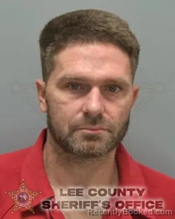 Mugshot of Daniel Scott Klick booked in Lee County, Florida on October 10, 2026
