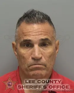 Mugshot of Frank William Lombardo booked in Lee County, Florida on October 11, 2026