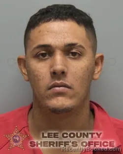 Mugshot of Tiago Da Cruz Caetano booked in Lee County, Florida on October 12, 2026