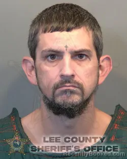 Mugshot of Michael Anthony Alvarez booked in Lee County, Florida on October 12, 2026