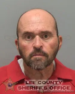 Mugshot of Christopher Raymond Bleier booked in Lee County, Florida on October 12, 2026