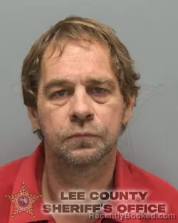 Mugshot of Scott Eric Hansen booked in Lee County, Florida on October 13, 2026