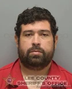 Mugshot of Carlos Yhonattan Roldan Rojas booked in Lee County, Florida on October 13, 2026