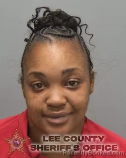 Mugshot of Jamesha Edwina Rollins booked in Lee County, Florida on October 13, 2026