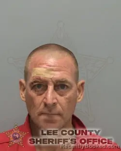Mugshot of John Carl Jr Murphy booked in Lee County, Florida on October 14, 2026