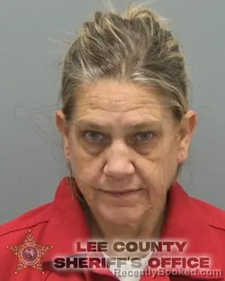 Mugshot of Krista Lee Saunders booked in Lee County, Florida on October 14, 2026