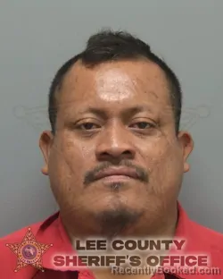 Mugshot of Jose Leon Perez booked in Lee County, Florida on October 14, 2026