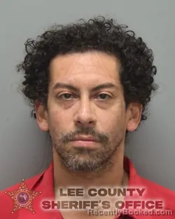 Mugshot of Joseph Alexander Hopp booked in Lee County, Florida on October 14, 2026