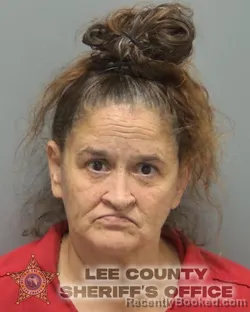 Mugshot of Kam Danielle Kern booked in Lee County, Florida on October 14, 2026