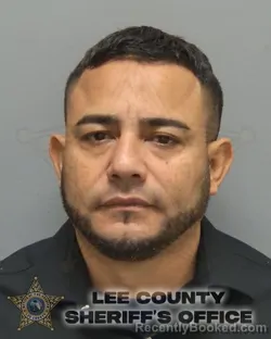 Mugshot of Donis Ramon Centeno booked in Lee County, Florida on October 14, 2026