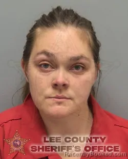 Mugshot of Alyssa Anne Schrenkel booked in Lee County, Florida on October 14, 2026