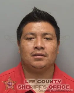 Mugshot of Juan Rudy Gonzalez Ramos booked in Lee County, Florida on October 16, 2026