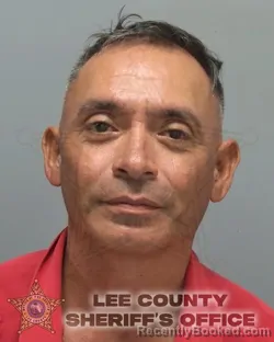 Mugshot of Mario Medina booked in Lee County, Florida on October 16, 2026
