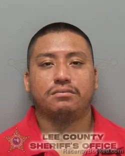 Mugshot of Eric Tomas Ramirez Tomas booked in Lee County, Florida on October 16, 2026
