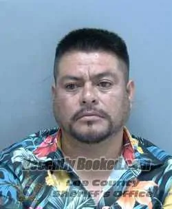 Booking photo from Lee County, Florida