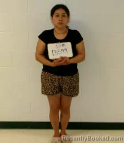 Mugshot of ANDREA ELIZABETH CRUZ booked in Lavaca County, Texas on May 18, 2026