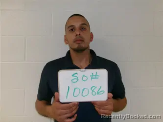 Mugshot of Nicolas Rene Falcon booked in Lavaca County, Texas on September 14, 2026
