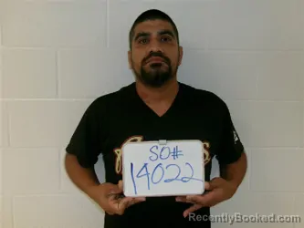 Mugshot of Sergio Daniel Mercado booked in Lavaca County, Texas on August 28, 2026