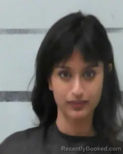 Mugshot of Anika Arya booked in Lubbock County, Texas on August 21, 2026