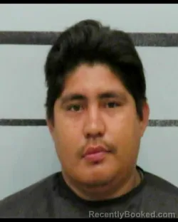Mugshot of Nelson Gerardo Lopez Almendarez booked in Lubbock County, Texas on August 26, 2026