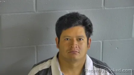 Mugshot of Acxel Manuel Aguilar-Galindo booked in Levy County, Florida on August 18, 2026