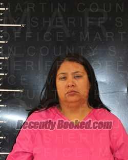 Booking photo from Martin County, Texas