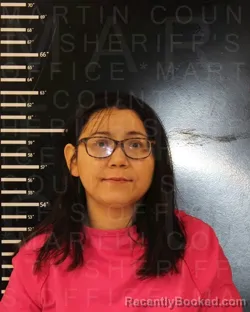 Mugshot of JAYLYN FAITH OROSCO booked in Martin County, Texas on March 31, 2026