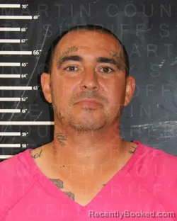 Mugshot of LAZARO ORLANDO GARCIA booked in Martin County, Texas on April 17, 2026