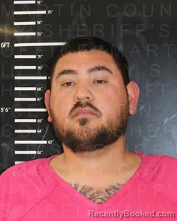 Mugshot of JOSE RAFAEL GARZA booked in Martin County, Texas on May 4, 2026