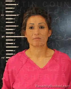 Mugshot of TINA LOUISE HINOJOSA booked in Martin County, Texas on May 26, 2026