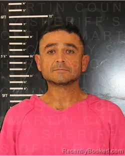 Mugshot of CESAR EDWARDO SOLIS booked in Martin County, Texas on July 6, 2026