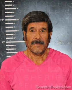 Mugshot of Lazaro Cuevas-Arteaga booked in Martin County, Texas on August 13, 2026
