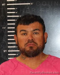 Mugshot of Santiago Colchado Rodriguez booked in Martin County, Texas on August 27, 2026