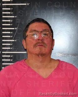 Mugshot of Aaron Martin Arguello booked in Martin County, Texas on September 7, 2026