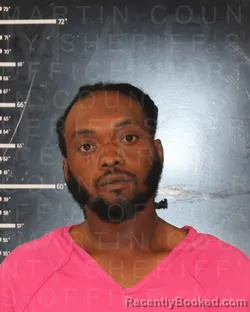Mugshot of Damian Rashad Hunter booked in Martin County, Texas on September 8, 2026