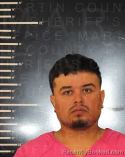 Mugshot of Saul Rivera Castellano booked in Martin County, Texas on September 9, 2026