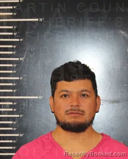 Mugshot of Brayan Sereno Aguilar booked in Martin County, Texas on September 9, 2026