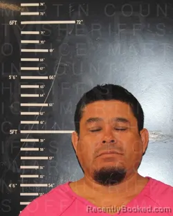 Mugshot of Juan Antonio Aguilar-Alvarado booked in Martin County, Texas on September 9, 2026