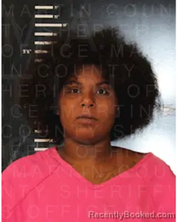 Mugshot of Travicia Zaunique Derrick booked in Martin County, Texas on September 16, 2026